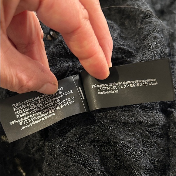 Zara Elegant Sheer Black Lace Maxi Slip Dress Lingerie Valentines Size S - Picture 16 of 16